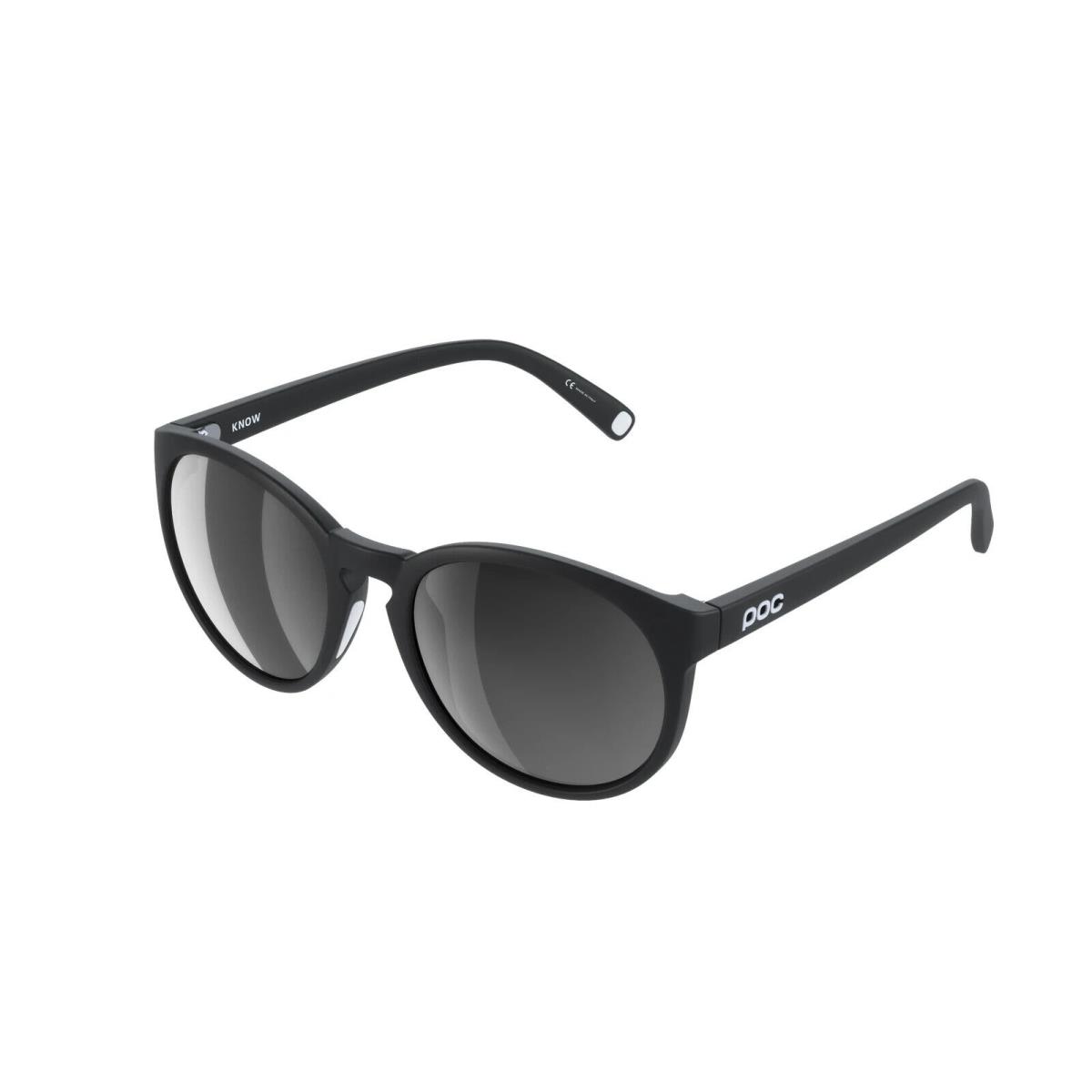 Poc Know Cycling Sunglasses Black Frame Clarity Universal Sunny Grey Lens