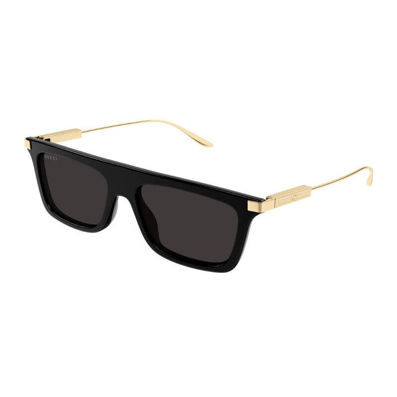 Gucci GG1437S 001 Black/gold/grey 55-17-145 Sunglasses