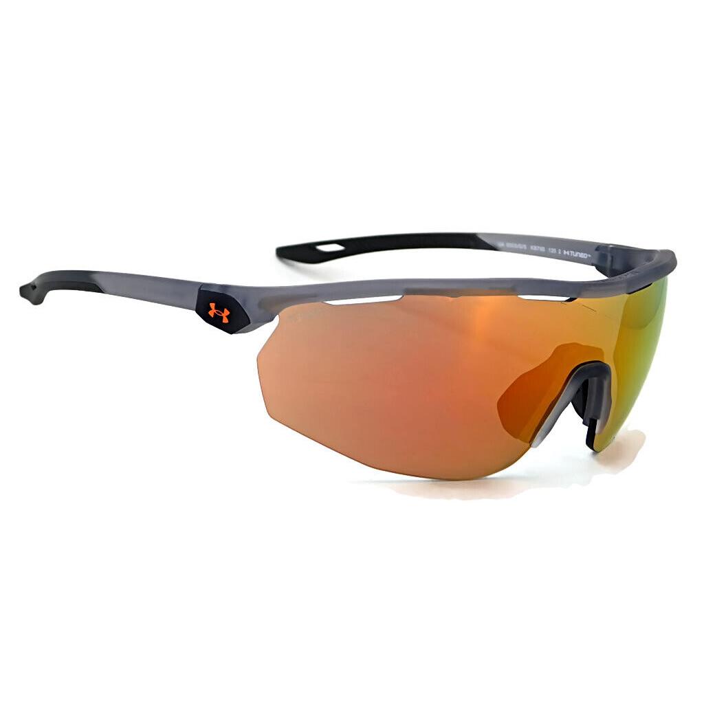 Under Armour Gametime Sunglasses Matte Transparent Grey / Orange ML Lens