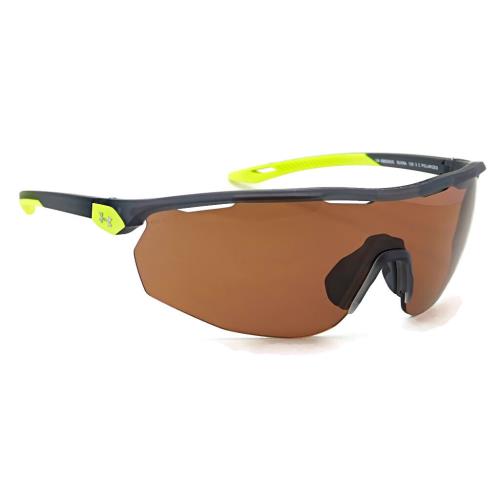 Under Armour Gametime Polarized Sunglasses Matte Opal Gray / Brown Lens - Frame: Matte Opal Gray, Lens: Brown Polarized