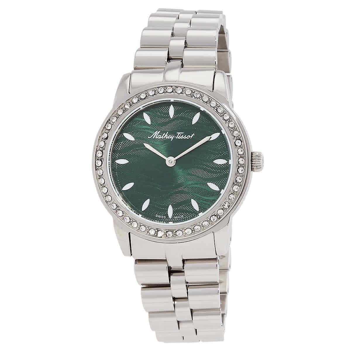 Mathey-tissot Artemis Quartz Green Dial Ladies Watch D10860AQV