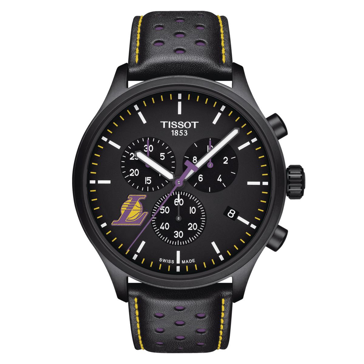 Tissot Chrono XL Quartz Nba Los Angeles Lakers Edition Leather SS Men`s Watch