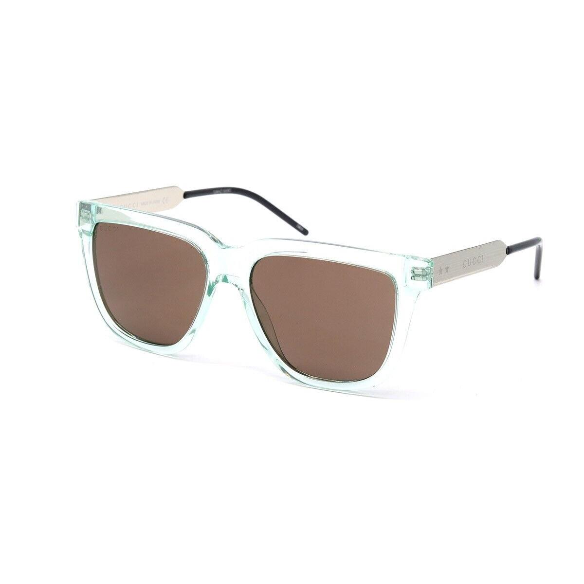 Gucci GG0976S 002 Green Mint Silver Brown Mens Sunglasses