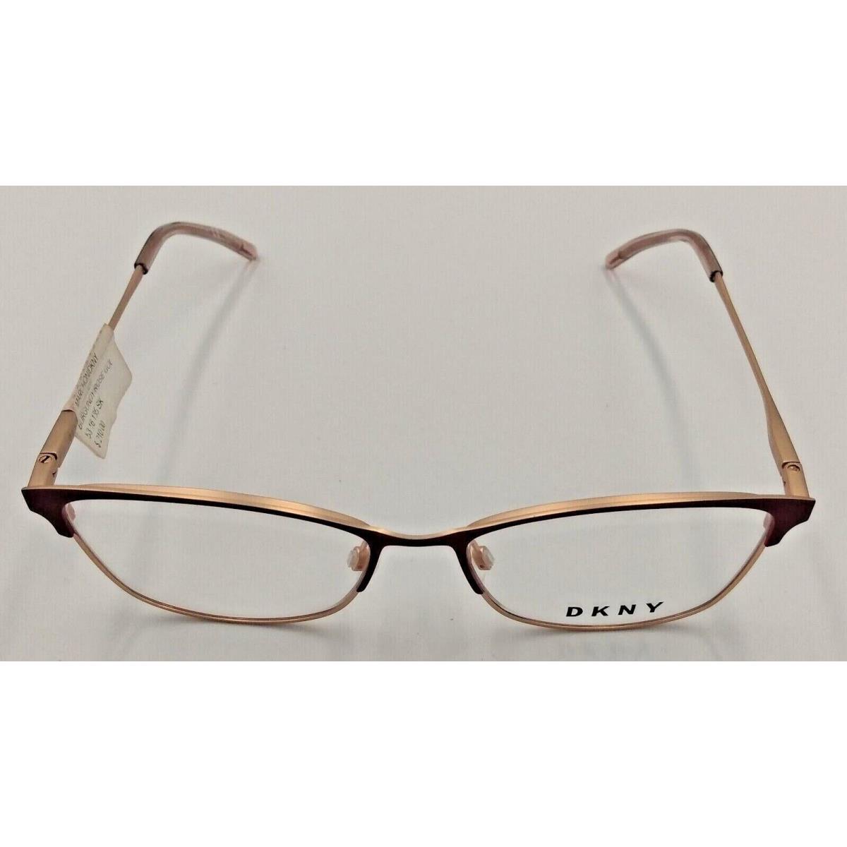 Dkny Eyeglasses Womens /color/model Eyeglass Frames Marchon 53-16-135/Burgundy Rose Gold/DK1028