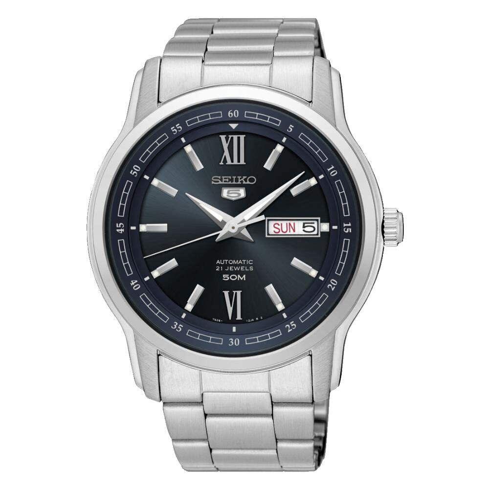 Seiko Wristwatch 5 Deep Blue Dial Automatic SNKP17K1 Men`s 50M Water Resist