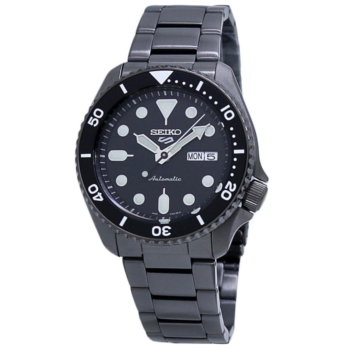 Seiko 5 Sports Automatic Black IP Men`s Watch SRPD65K1