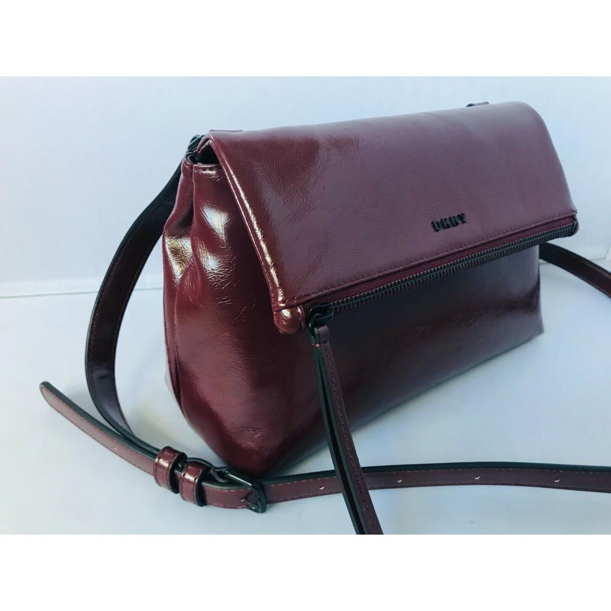 Dkny Jayeson Flap Crossbody Bag Burgundy