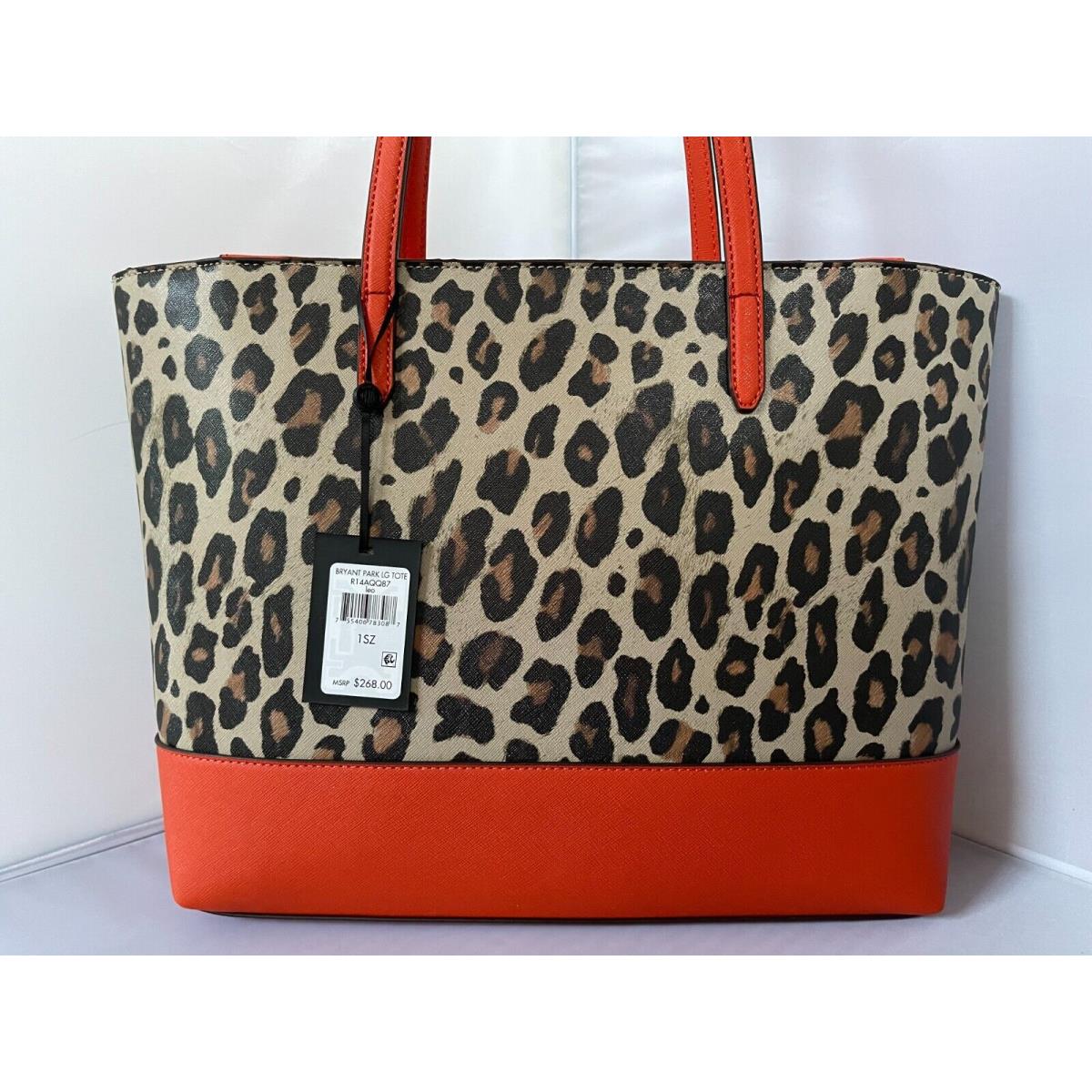 Dkny Tote Bag Purse Bryant Park LG Leo R14AQQ87 Cheetah Leopard Print 268