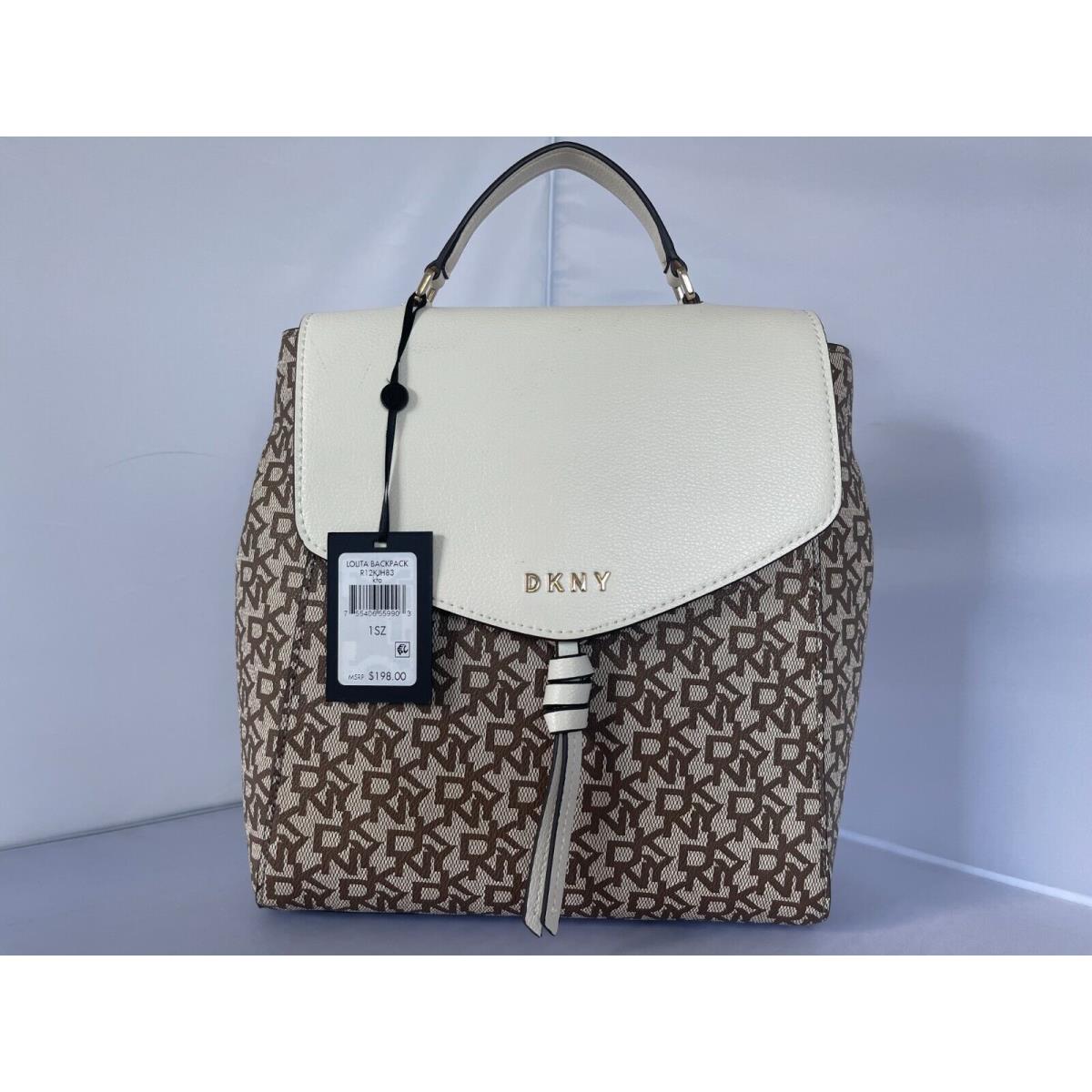 Dkny Beige/ Brown Lolita Backpack +