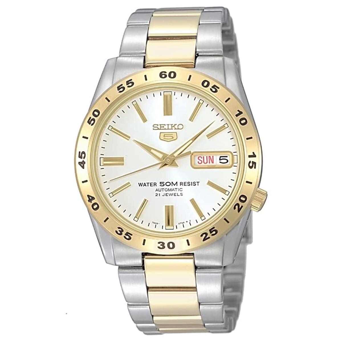 Seiko SNKE04 Automatic Watch For Men 5-7S Champagne Dial Day/date Calendar