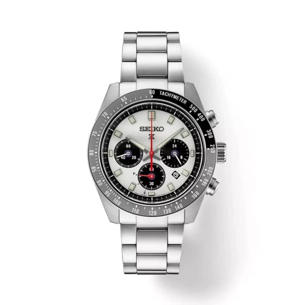 Seiko SSC911 Speedtimer Gray Black Chronograph Solar Watch