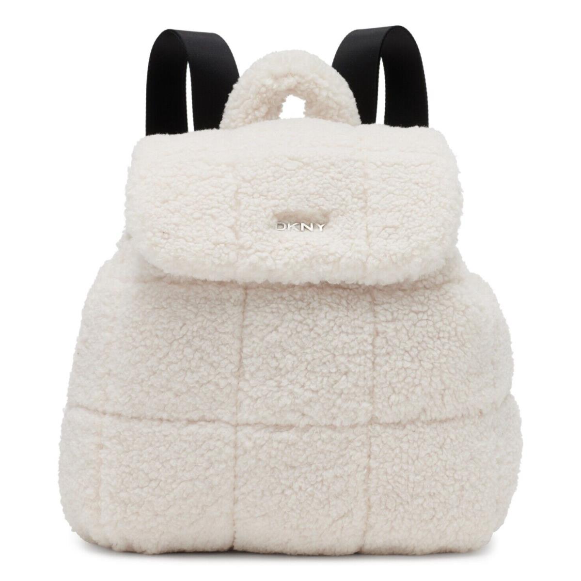 Dkny Poppy Sherpa Backpack Ivory