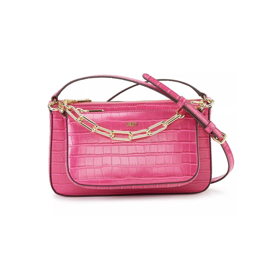 Dkny Lexi Double Crossbody Bag Electic Pink 220158