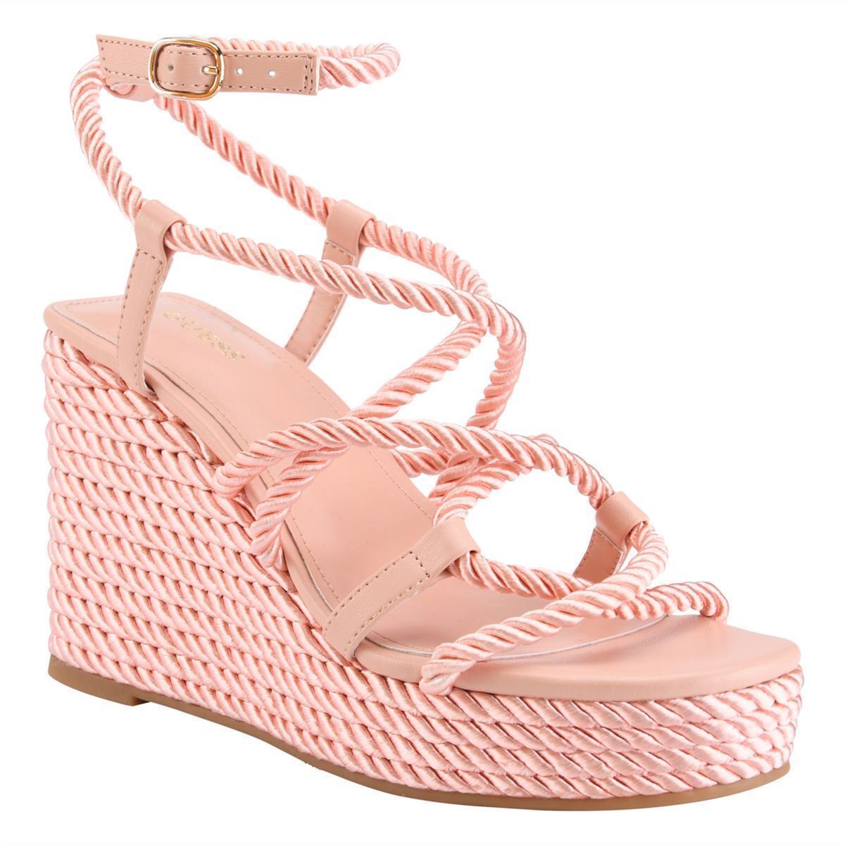 Guess Womens Natesha Strappy Sandals Woven Espadrilles Shoes Bhfo 1693