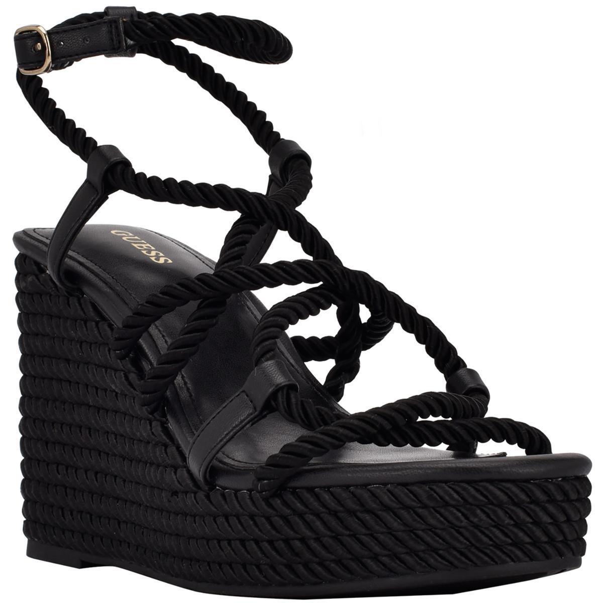 Guess Womens Natesha Strappy Sandals Woven Espadrilles Shoes Bhfo 1693 8 Medium (B,M)