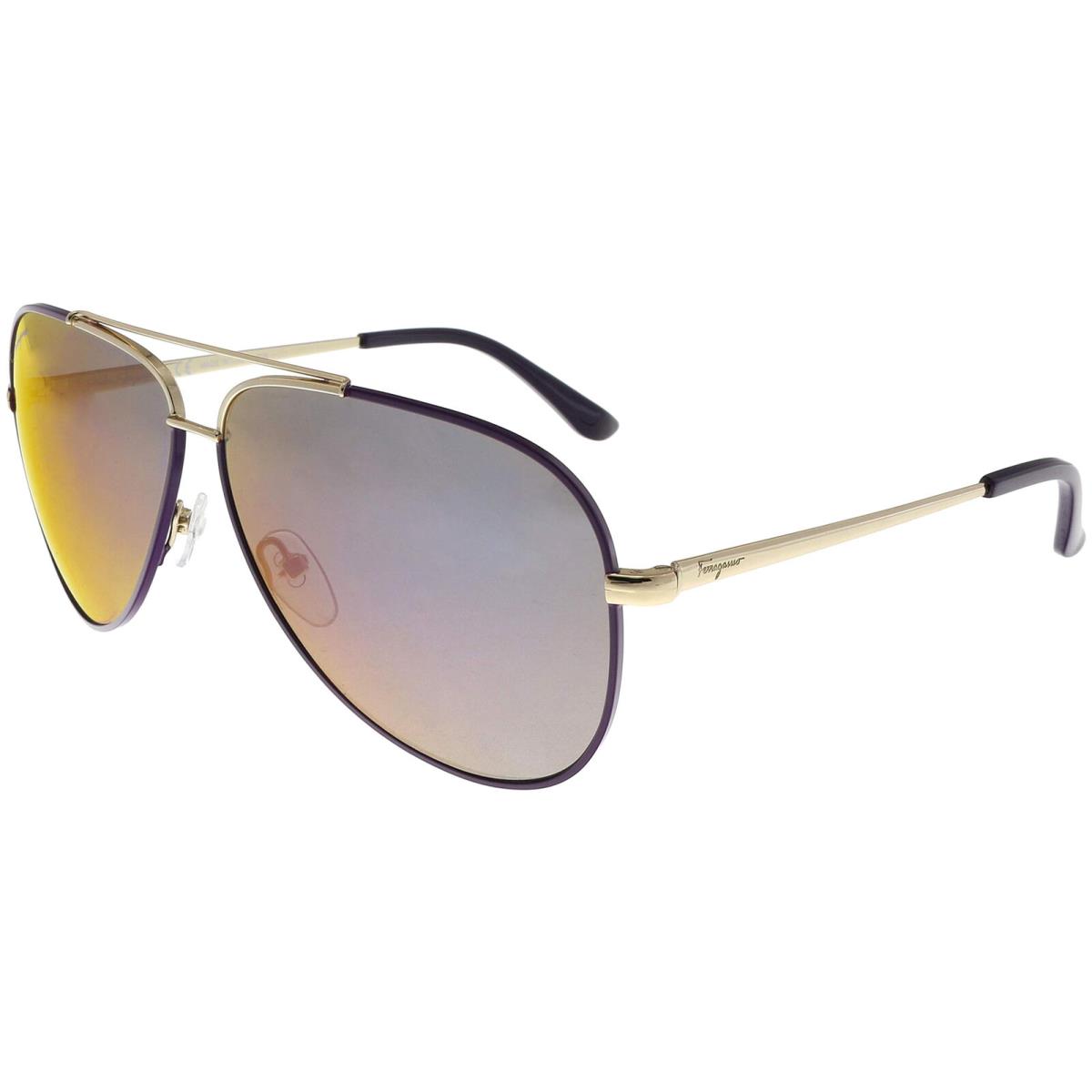 Salvatore Ferragamo Classic Two-tone Aviator Sunglasses - SF131S - Italy