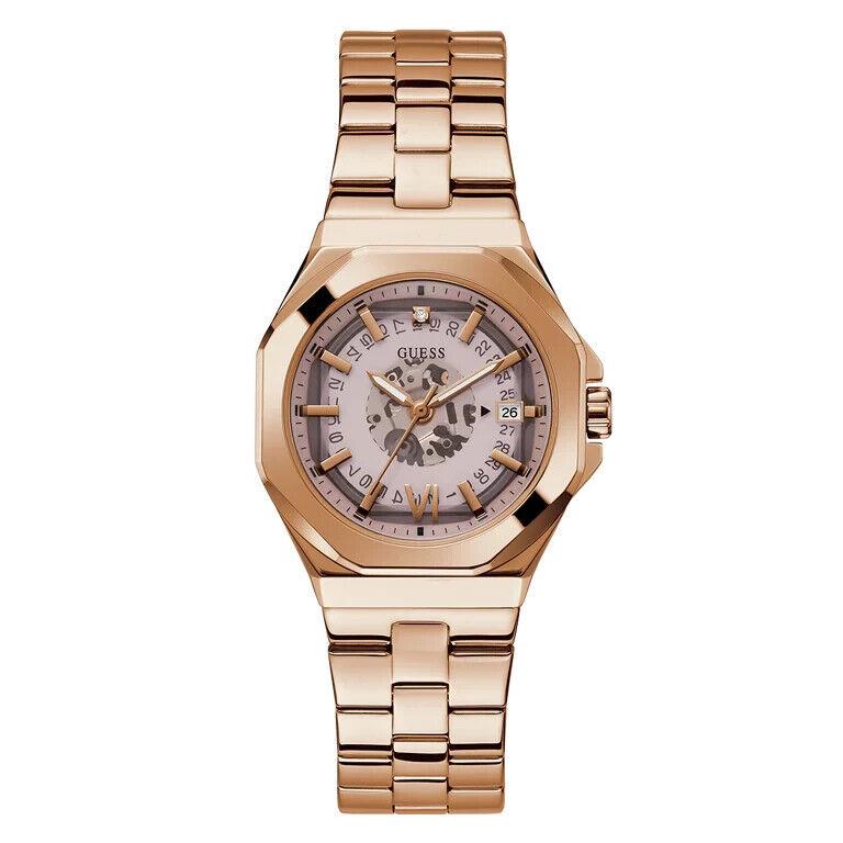 Guess Ladies Rose Gold Tone Date Watch - GW0551L3