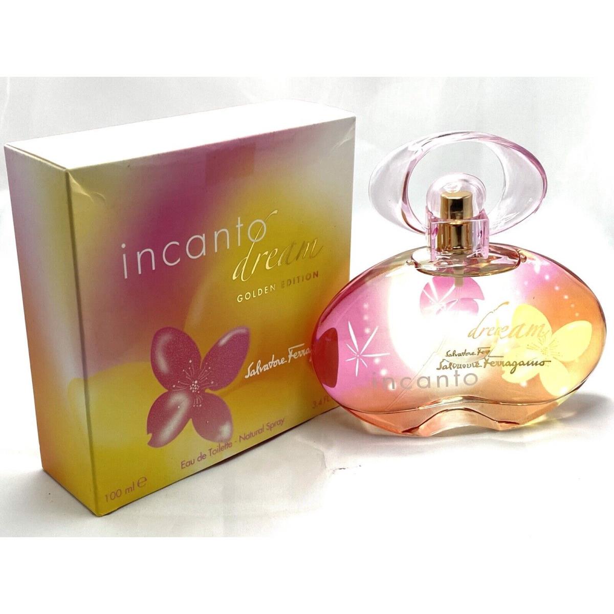 Incanto Dream Golden Edition By Salvatore Ferragamo 3.4oz Edt Spray For Women