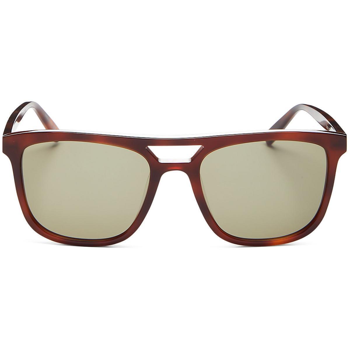 Saint Laurent Mens Brown Tortoise Print Rectangle Sunglasses 56mm Bhfo 3034