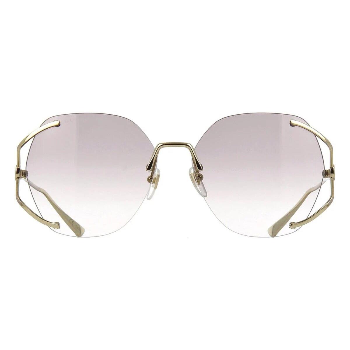 Gucci Women`s Sunglasses GG0651S 004 Gold /gradient Lens Square 59mm