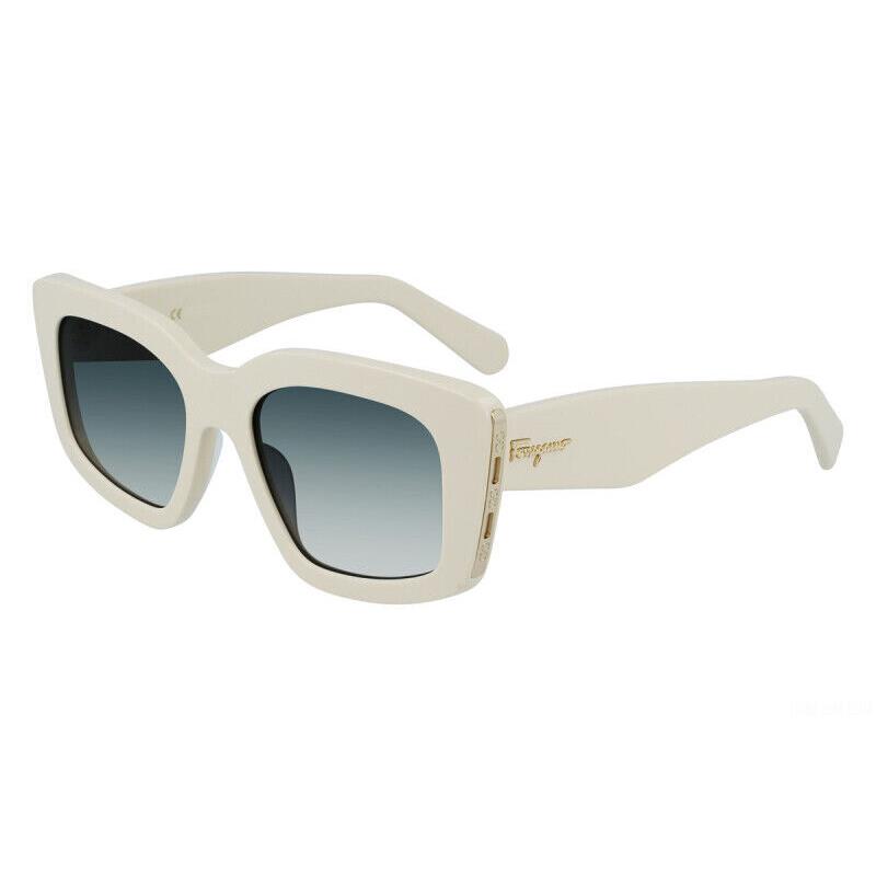 Salvatore Ferragamo SF1030S-214-54 White Sunglasses