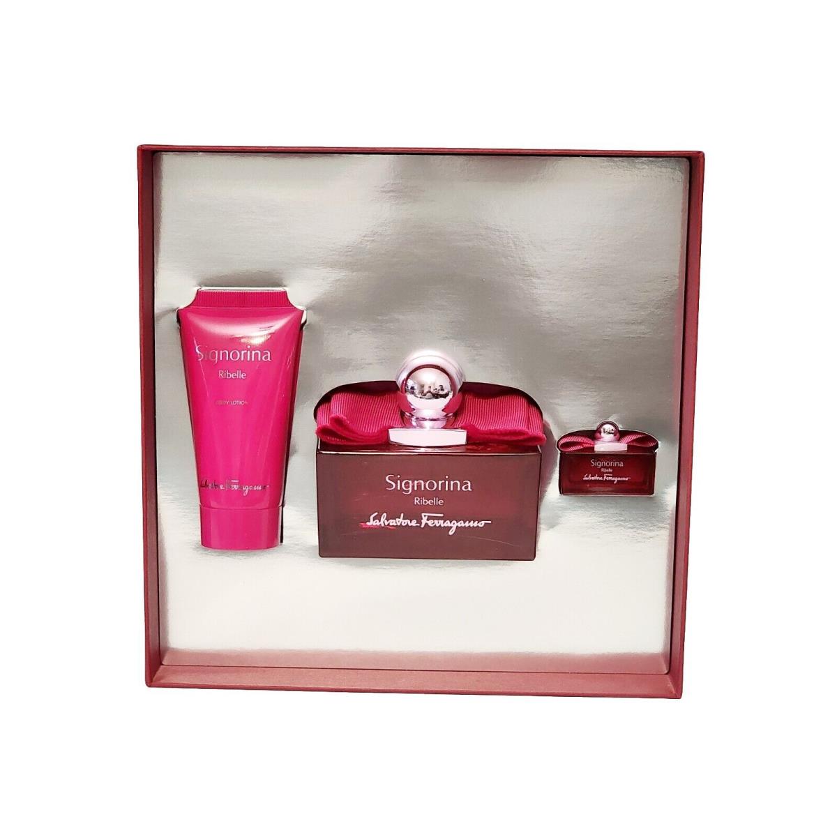 Salvatore Ferragamo Signorina Ribelle 3PC Gift Set For Women