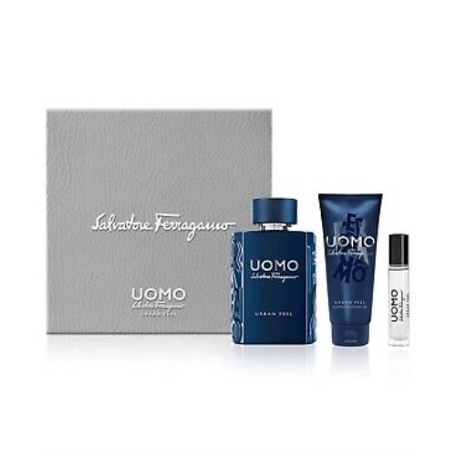 Salvatore Ferragamo Uomo Urban Life 3-Pcs Set Set Contains Uomo Urban Life 3