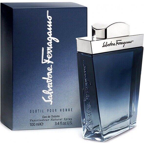 Subtil Salvatore Ferragamo 3.4 oz / 100 ml Eau de Toilette Men Cologne Spray