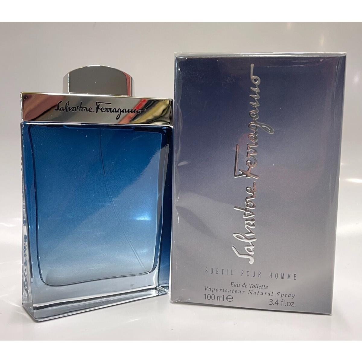 Parfum Men Salvatore Ferragamo Subtil Pour Homme Eau DE Toilette 100 Ml/ 3.4 OZ