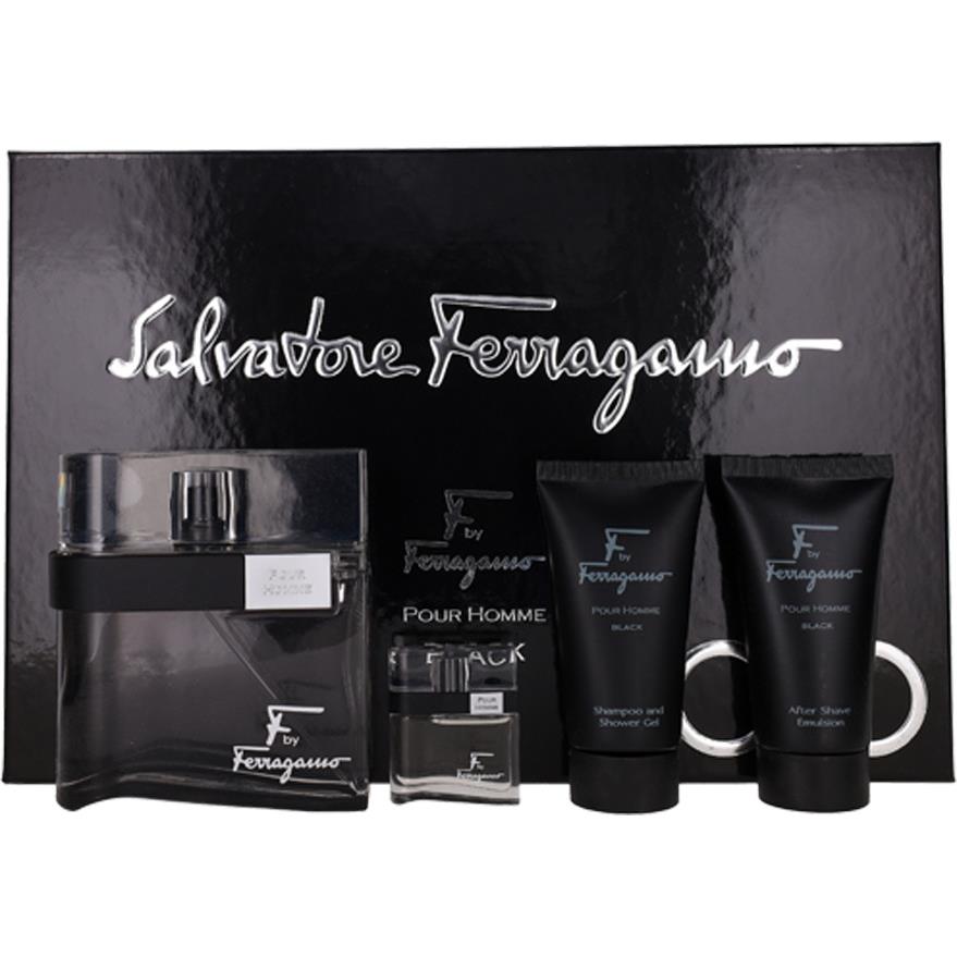 Salvatore Ferragamo For Men Set: Edt+edt+asb+sg 3.4oz+0.17oz+1.7oz+1.7