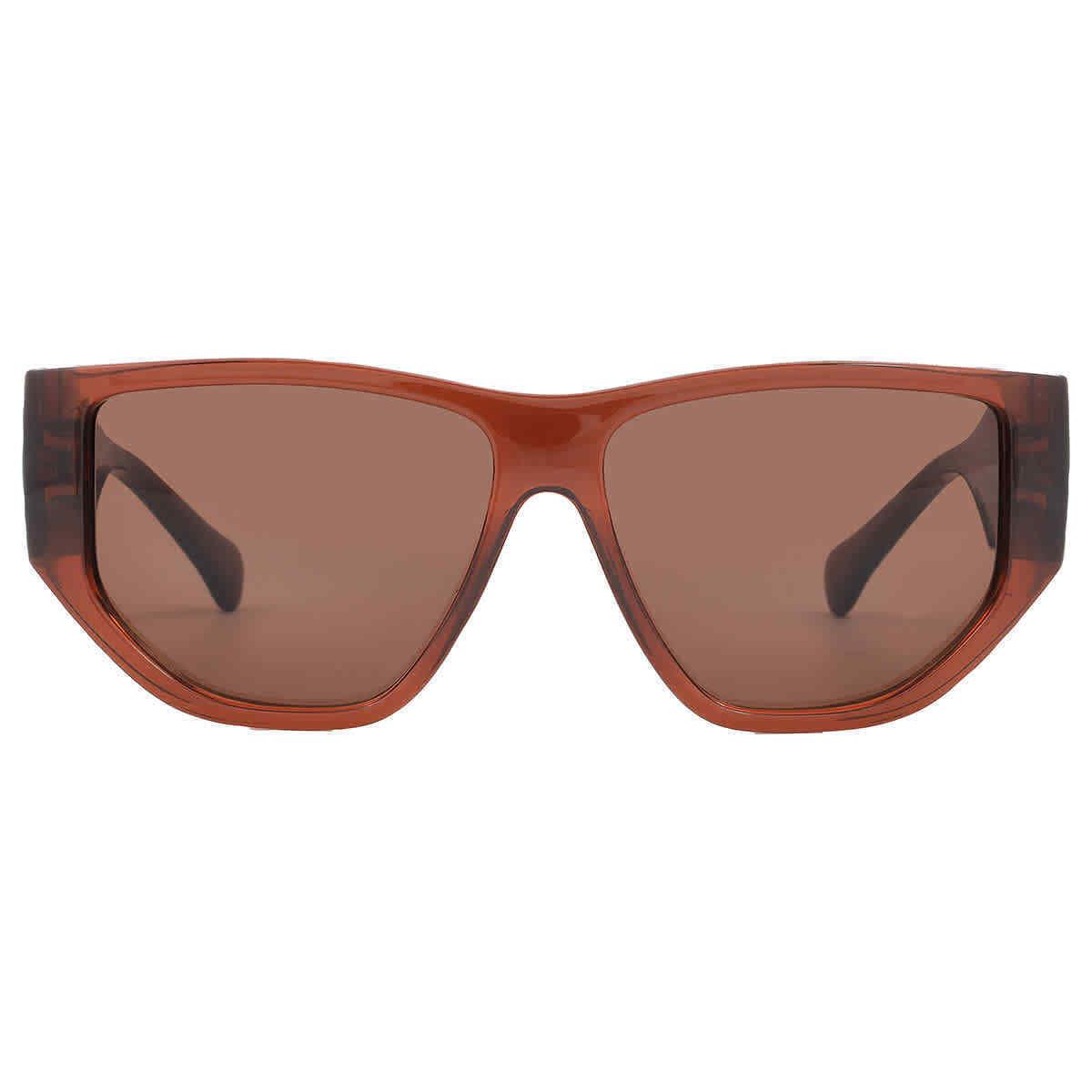 Salvatore Ferragamo Brown Geometric Unisex Sunglasses SF1077S 232 56