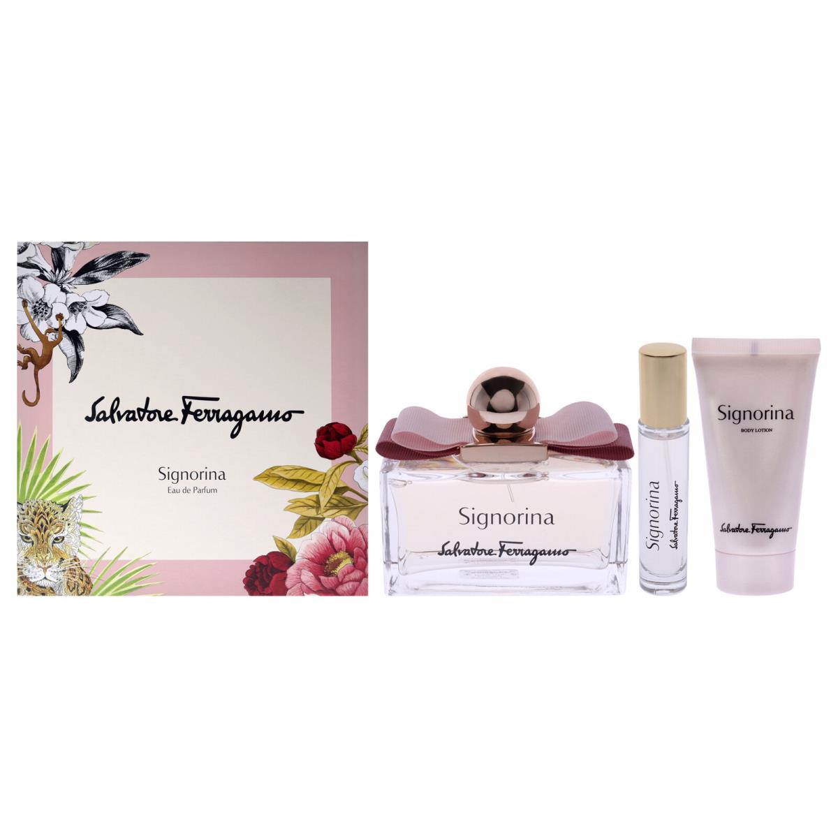 Signorina by Salvatore Ferragamo For Women - 3 Pc Gift Set