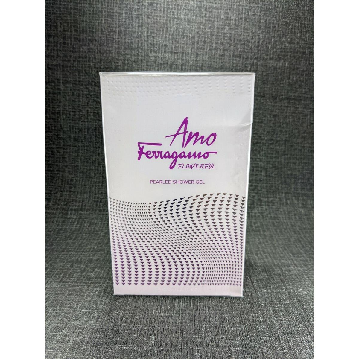 Salvatore Ferragamo Amo Ferragamo Flowerful Pearled Shower Gel 200ml/ 6.8oz .nib