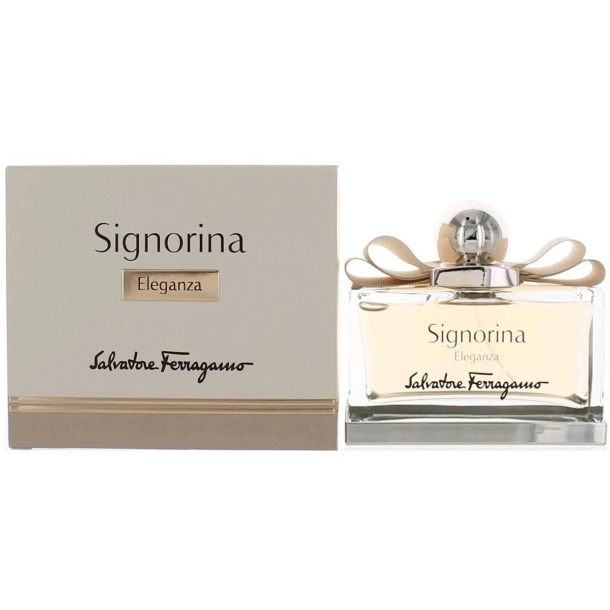 Salvatore Ferragamo Women`s Eau De Parfum Spray Signorina Eleganza 3.4 oz