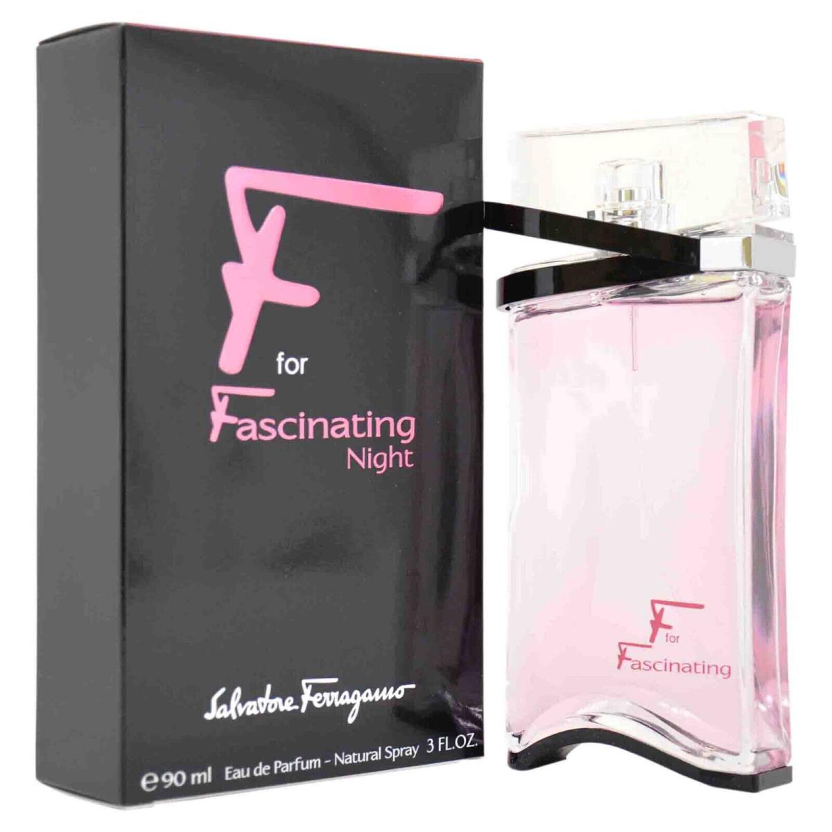 F For Fascinating Night by Salvatore Ferragamo 3 oz / 90 ml Eau De Parfum Spray