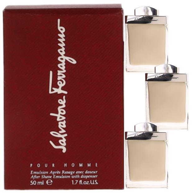 Salvatore Ferragamo For Men Combo Pack: After Shave Emulsion Spl 5.1 3x1.7