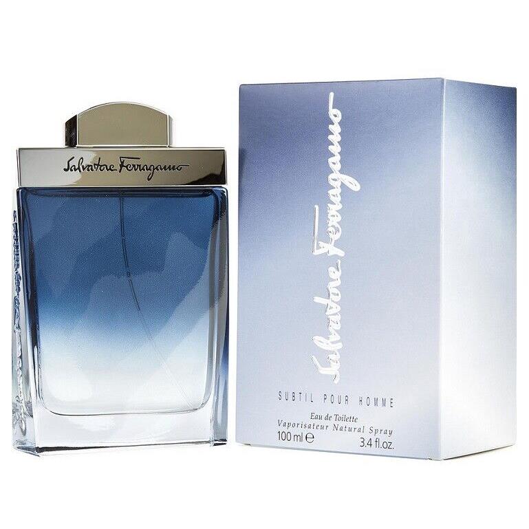 Salvatore Ferragamo Subtil Pour Homme For Men Cologne 3.4 oz / 100 ml Edt Spray