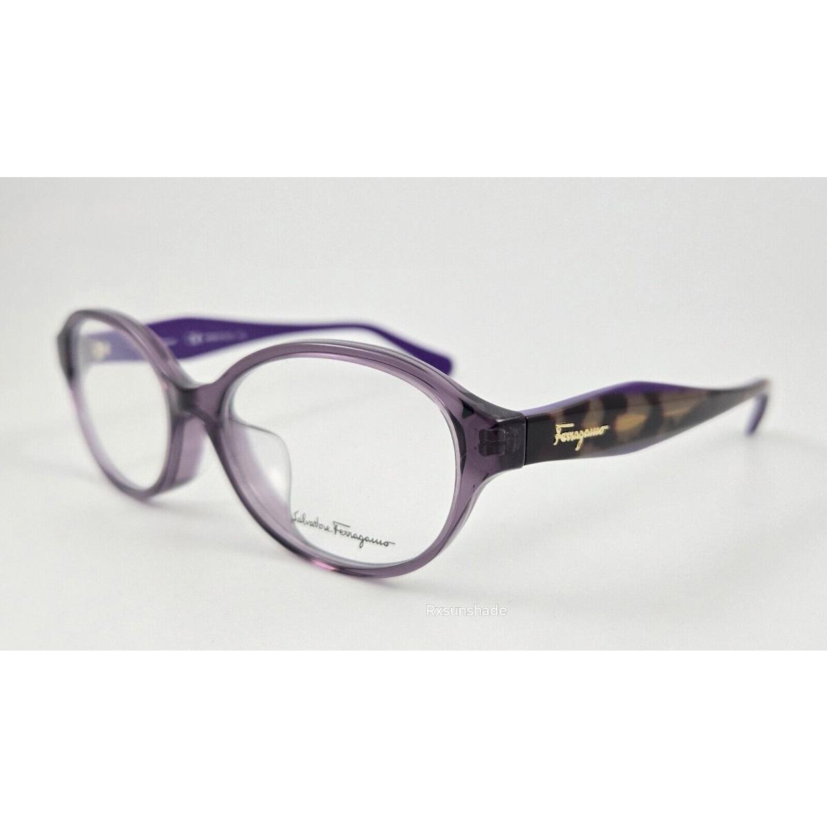 Salvatore Ferragamo Eyeglasses SF2856A Color 500 Purple Size 52 Oval Women`s