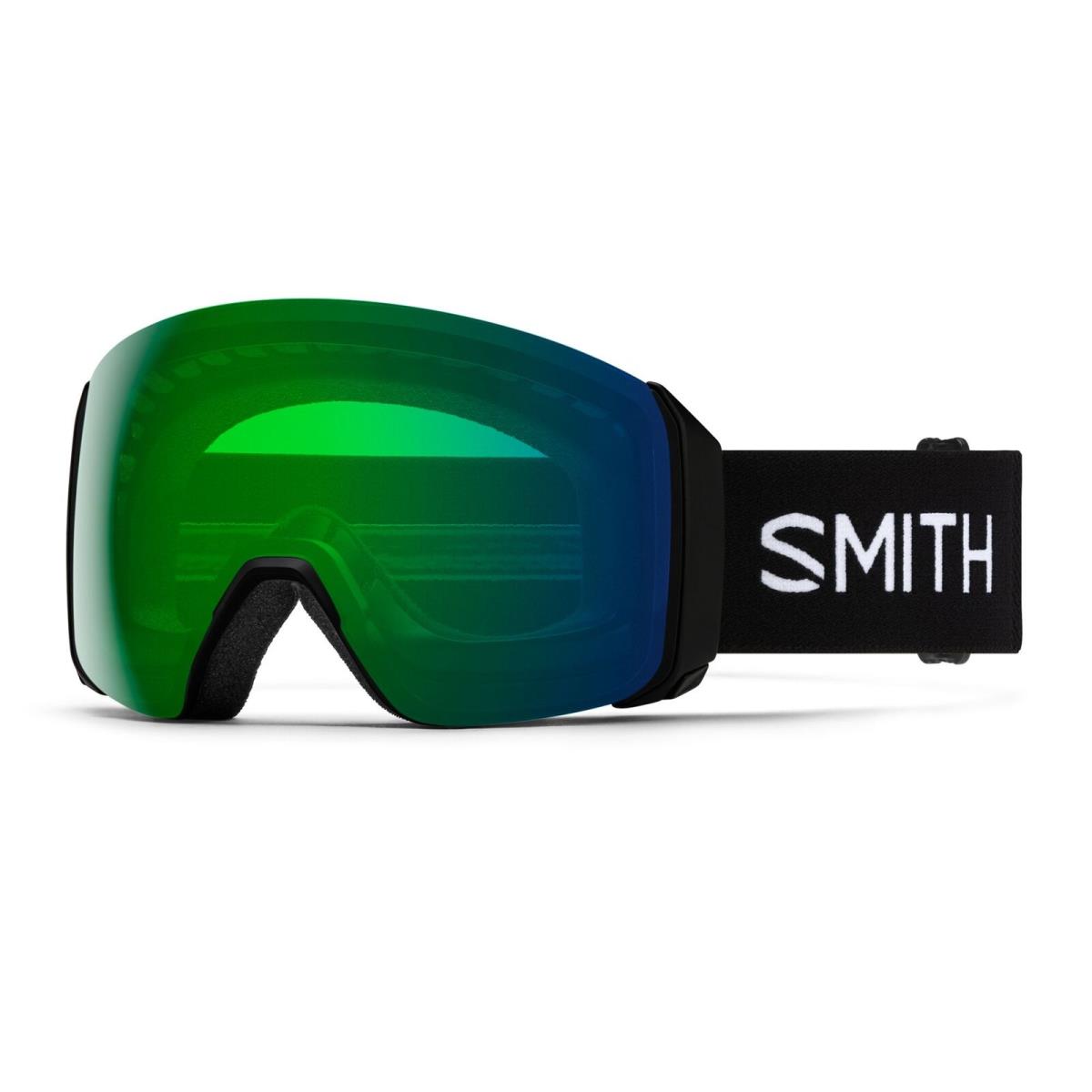 Smith 4D Mag XL Snow Goggles Black Frame Chromapop Everyday Green Mirror Lens