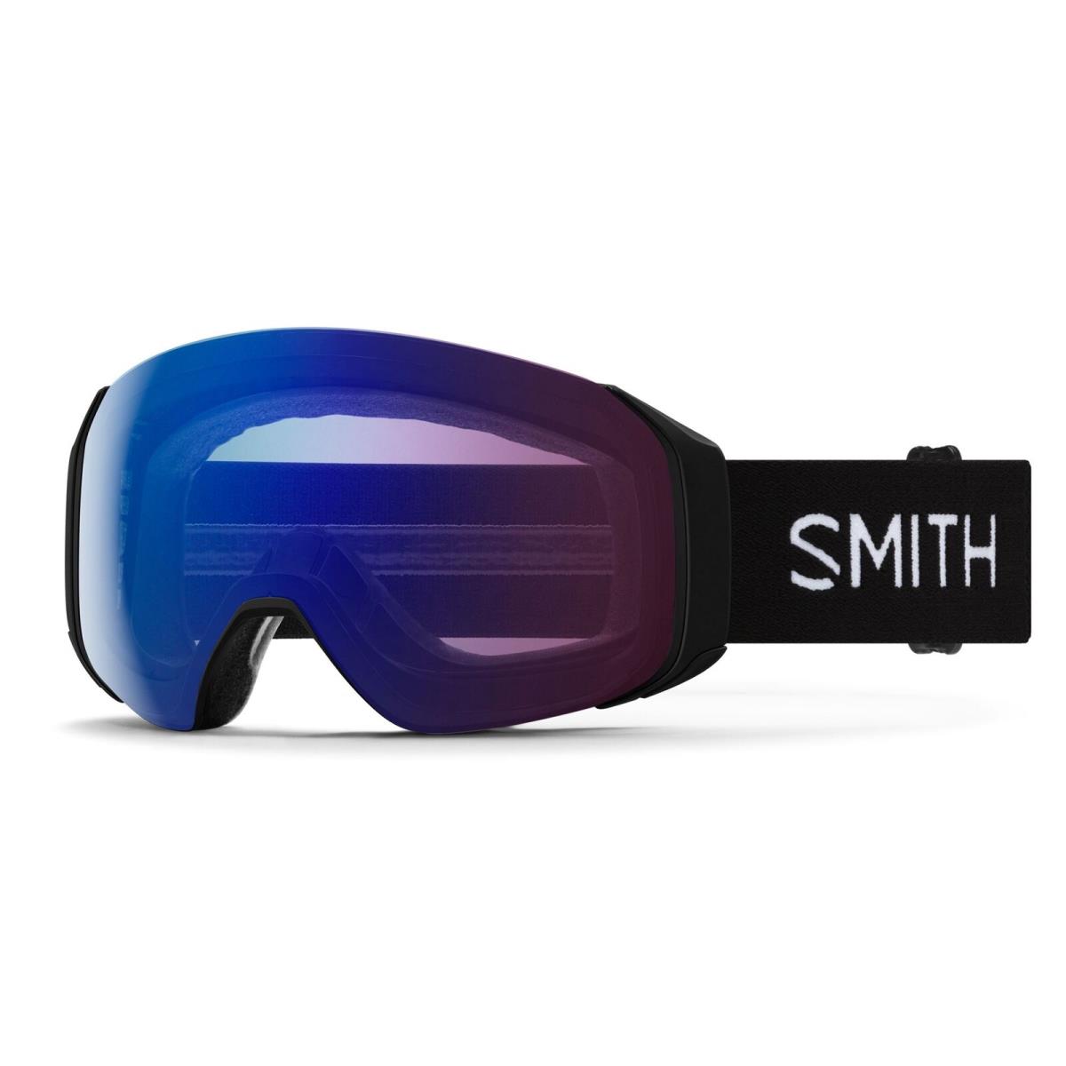 Smith 4D Mag S Snow Goggles Black Frame Chromapop Photochromic Rose Flash Lens - Frame: Black, Lens: Photochromic Rose Flash