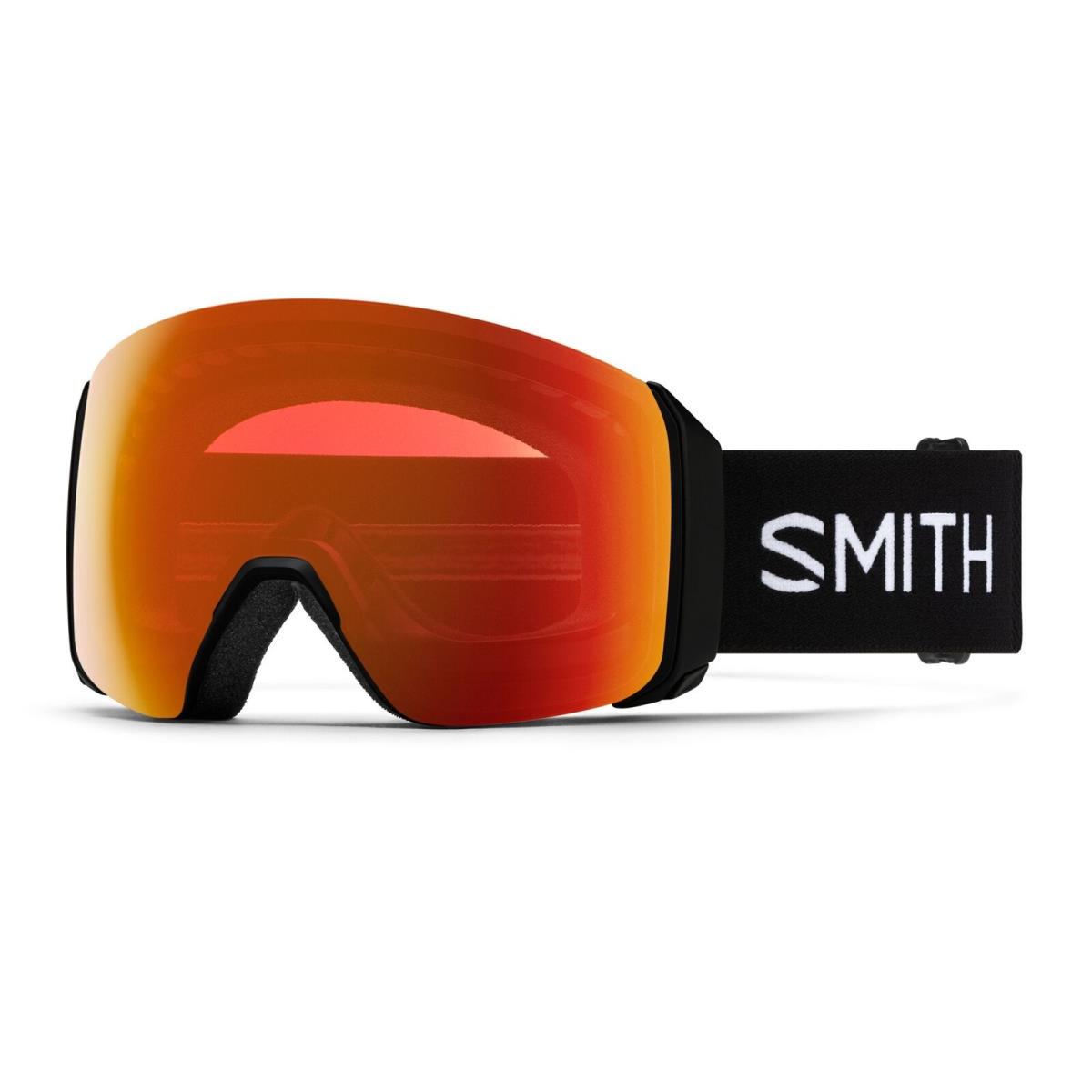 Smith 4D Mag XL Snow Goggles Black Frame Chromapop Everyday Red Mirror Lens