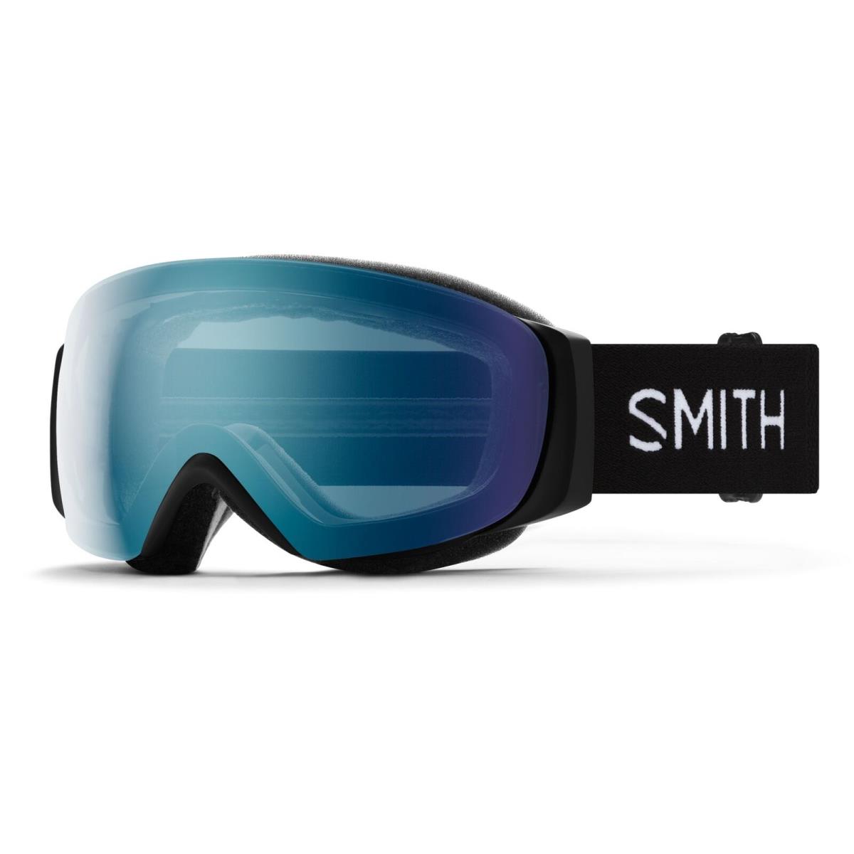 Smith I/o Mag S Snow Goggles Black Frame Chromapop Everyday Blue Mirror Lens