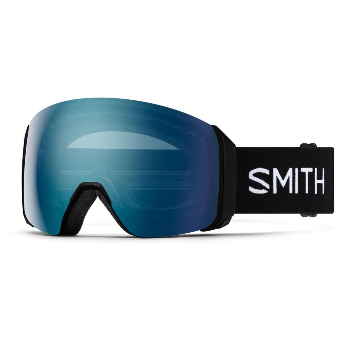 Smith 4D Mag XL Snow Goggles Black Frame Chromapop Everyday Blue Mirror Lens - Frame: Black, Lens: Everyday Blue Mirror