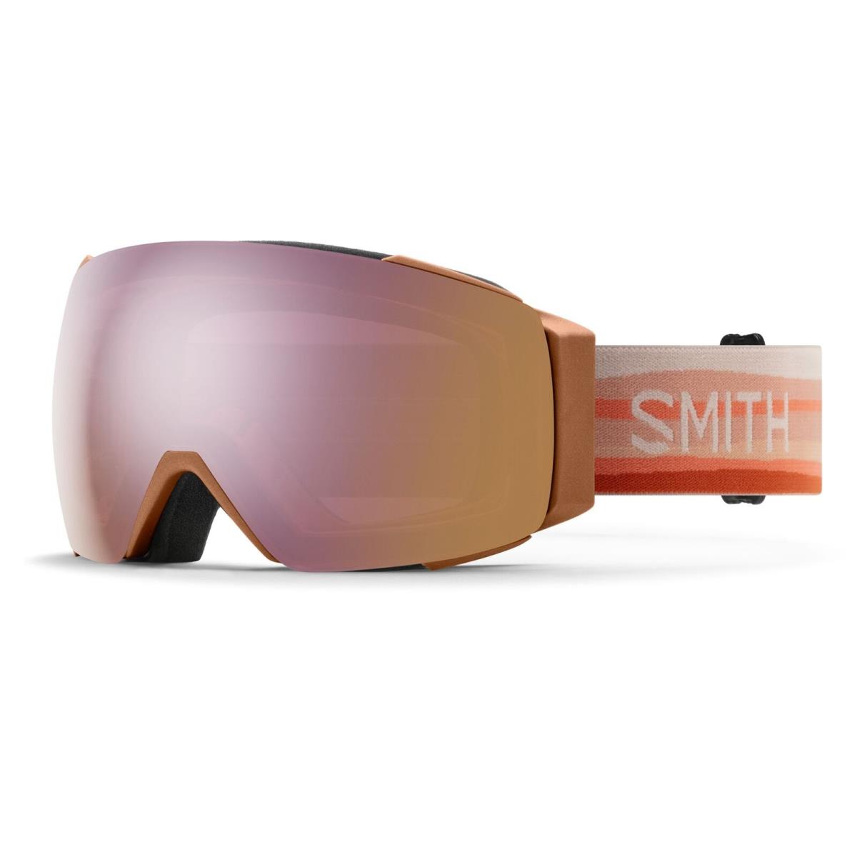 Smith I/o Mag Snow Goggles Mirage Frame Chromapop Everyday Rose Gold Mirror Le