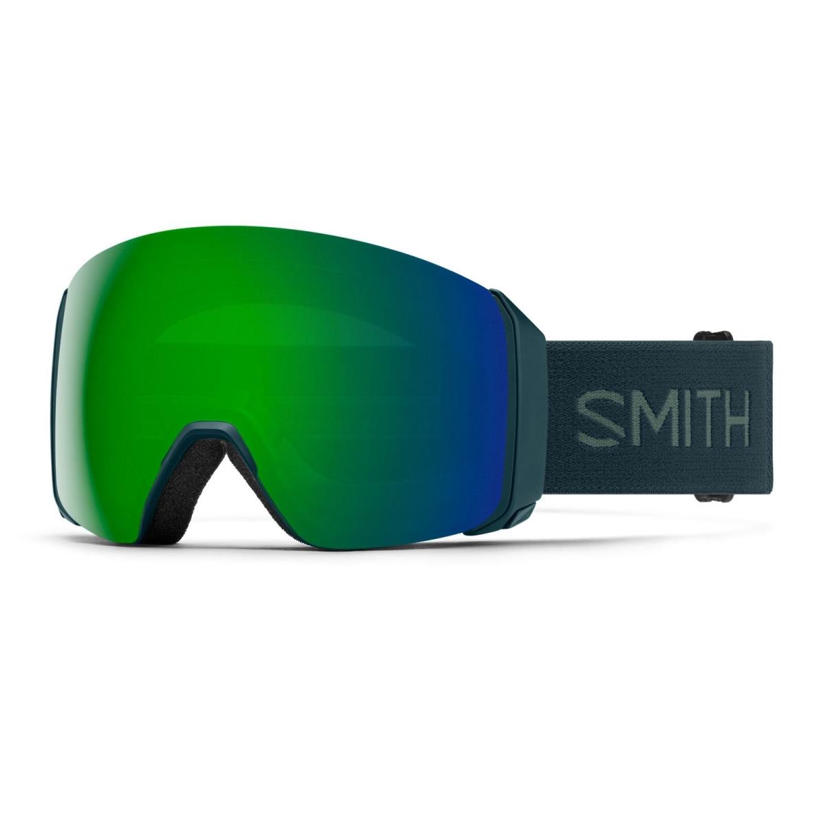 Smith 4D Mag XL Snow Goggles Pacific Frame Chromapop Everyday Green Mirror Len