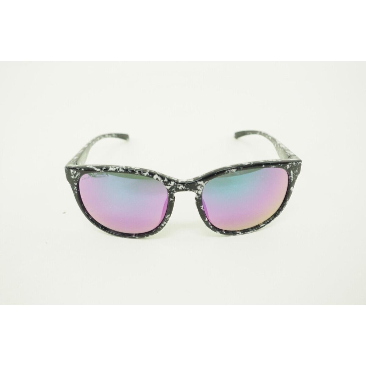 Smith Lake Shasta Sunglasses Black Marble w/ Chromapop Violet Mirror Lens