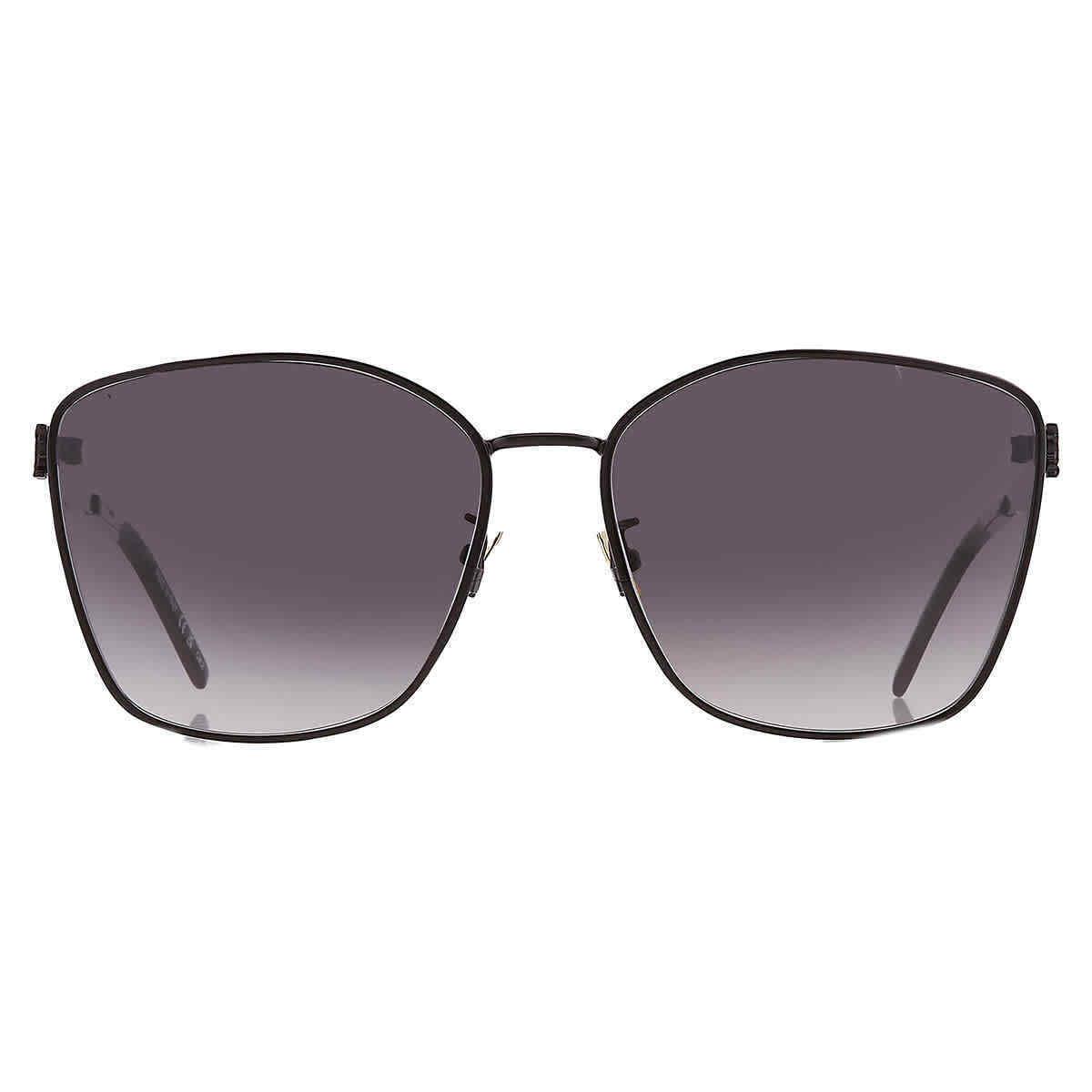 Saint Laurent Grey Gradient Oversized Ladies Sunglasses SL M98 002 62