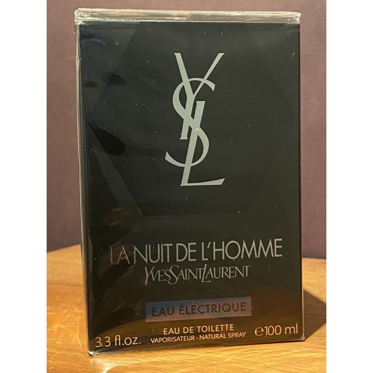 Yves Saint Laurent Ysl LA Nuit DE L`homme Eau Electrique 3.3 Oz / 100 ml Esu de Toillete Spray Rare