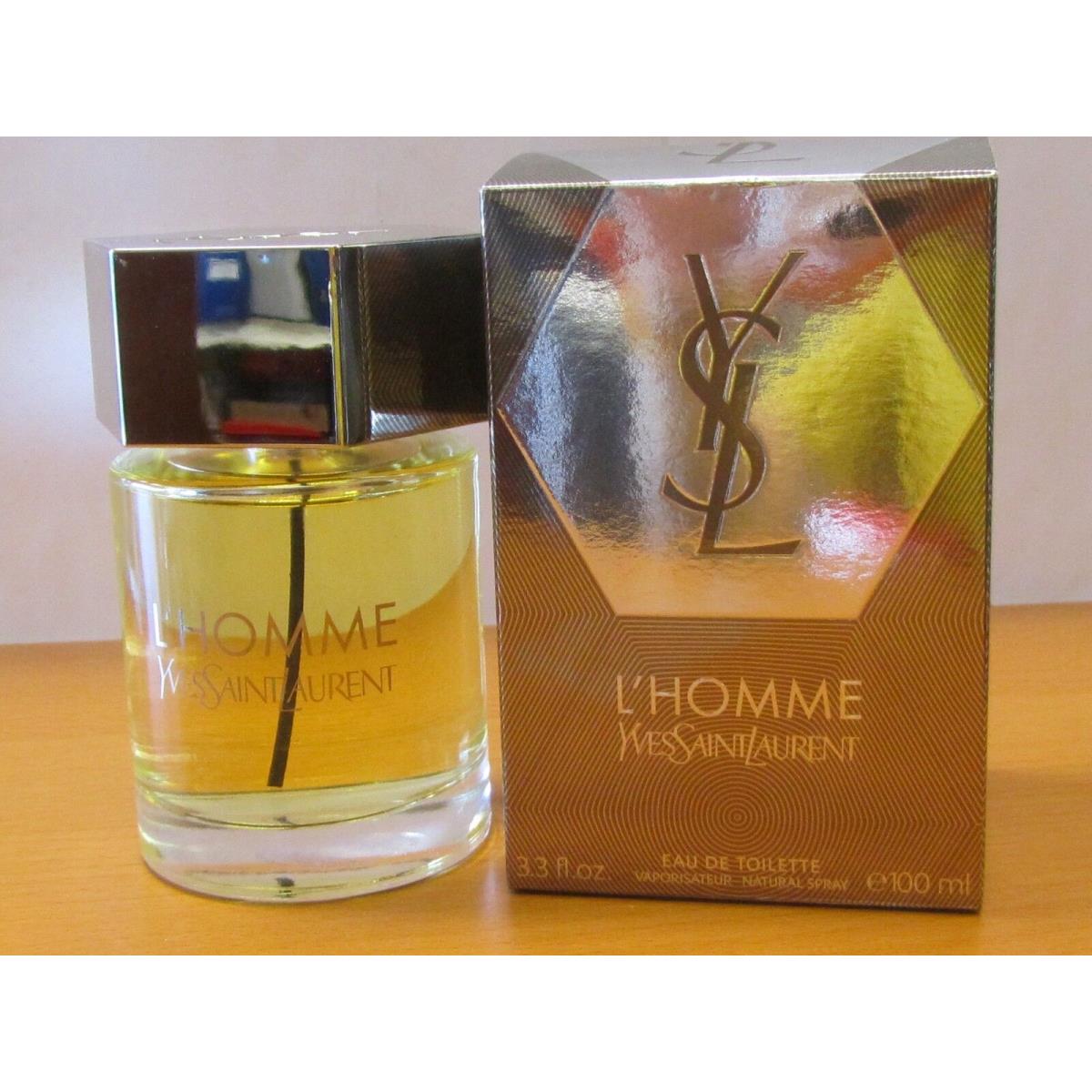 Ysl L` Homme Yves Saint Laurent Cologne Men 3.3oz Eau De Toilette Spray Sealed