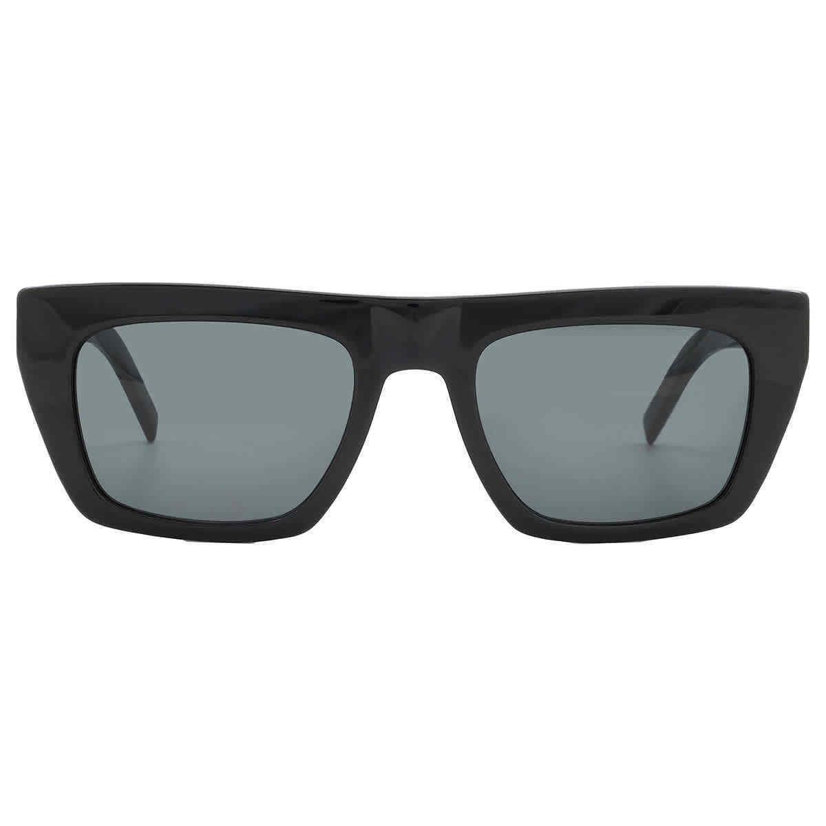 Saint Laurent Black Browline Unisex Sunglasses SL M131 001 52 SL M131 001 52